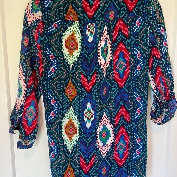 Maeve Anthropologie Button and Tie Front Blouse / size 0 - Picture 9 of 12